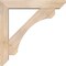 Ekena Millwork Legacy Slat Smooth Bracket w/ Offset Brace, Douglas Fir, 5 1/2"W x 28"D x 28"H BKT0604X28X28LEC06SDF - alternate 4